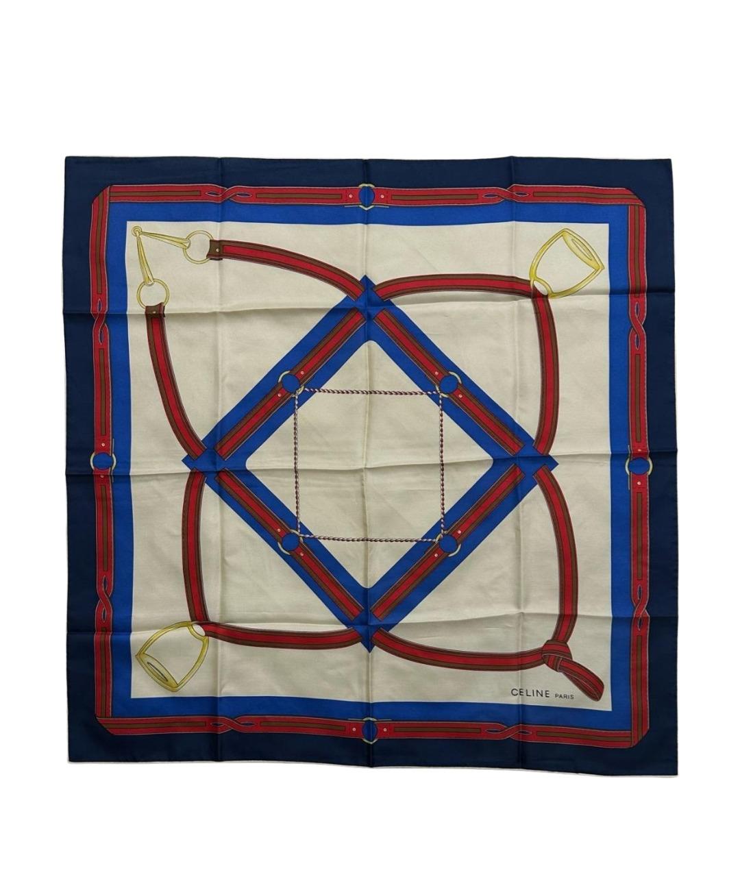 CELINE Мульти шелковый платок, фото 1