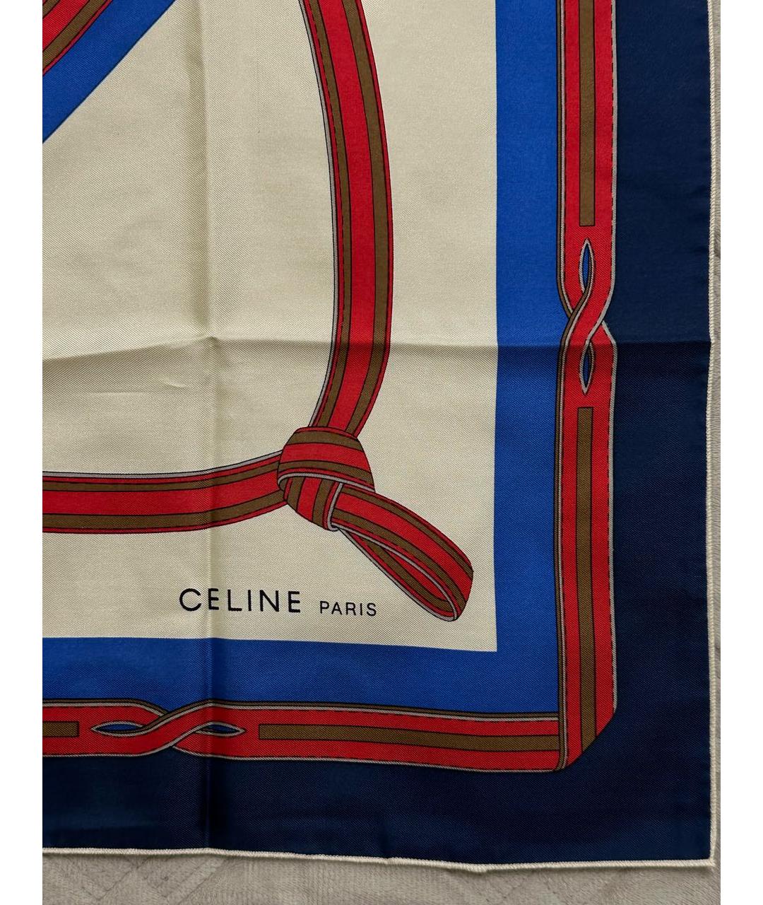 CELINE Мульти шелковый платок, фото 2