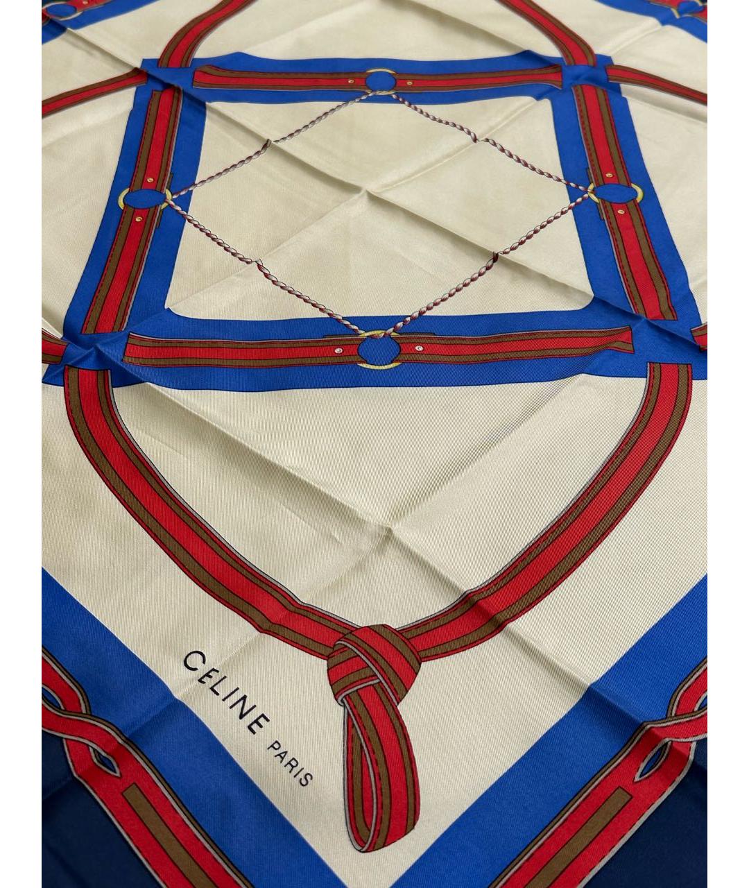 CELINE Мульти шелковый платок, фото 3