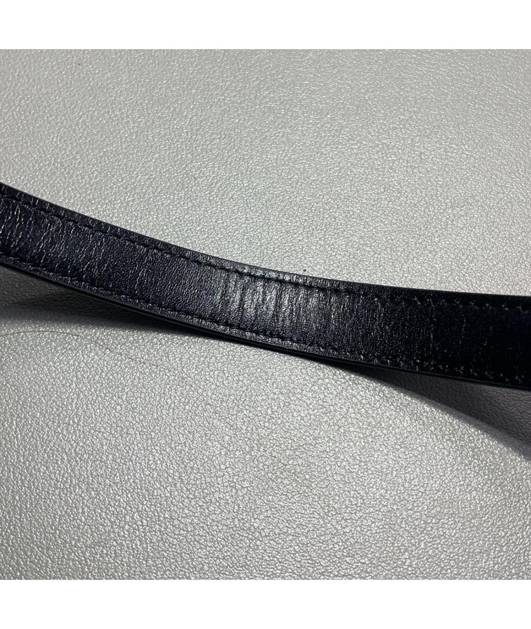 SAINT LAURENT Черная кожаная сумка через плечо, фото 8