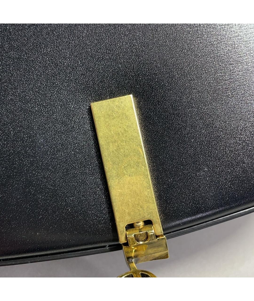 SAINT LAURENT Черная кожаная сумка через плечо, фото 7