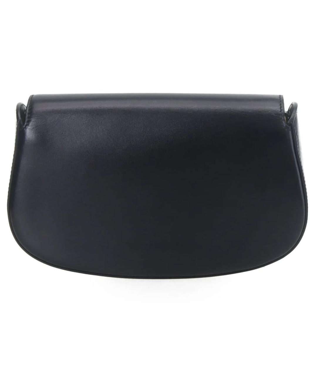 SAINT LAURENT Черная кожаная сумка через плечо, фото 3