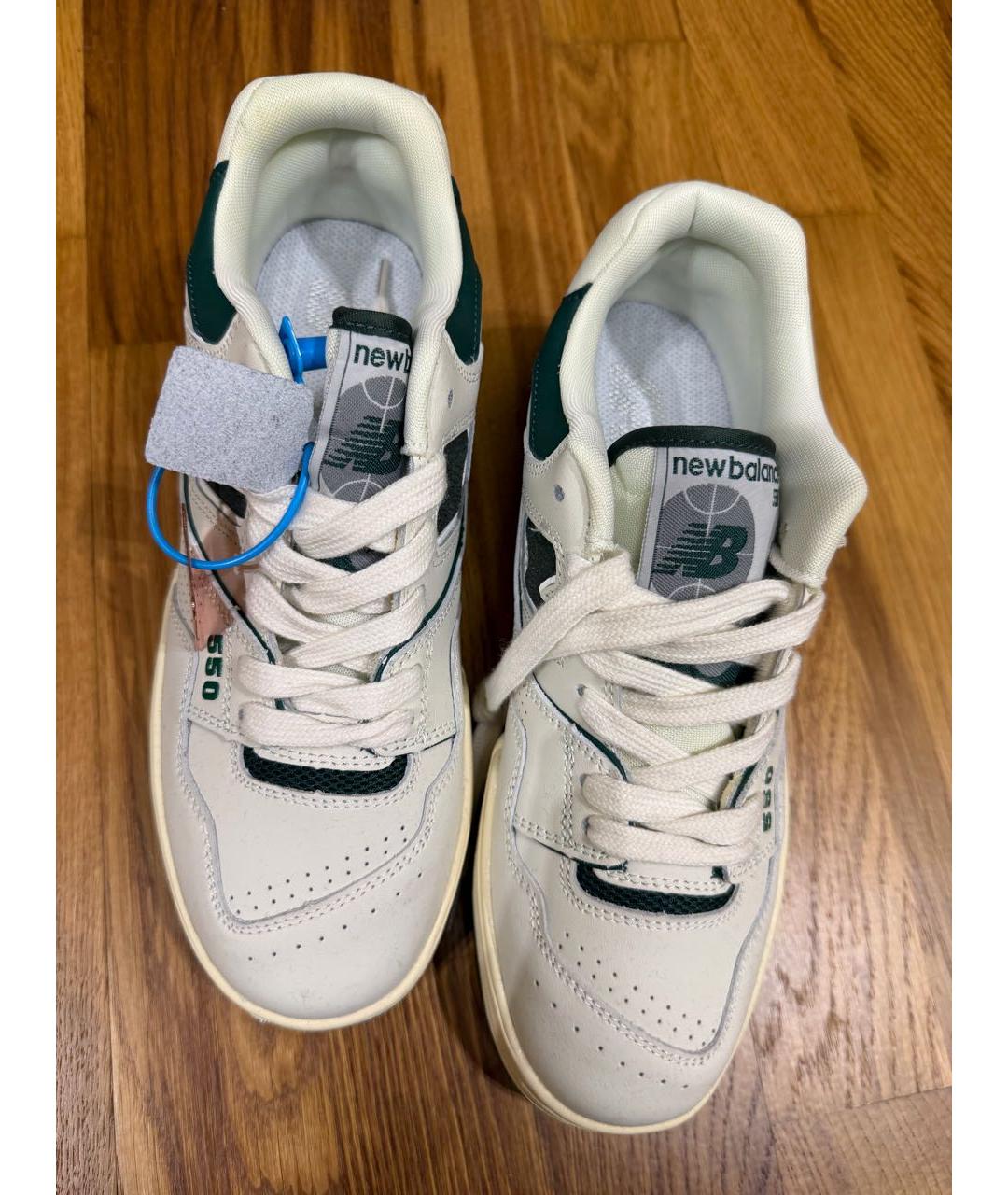 NEW BALANCE Белые кожаные кроссовки, фото 3