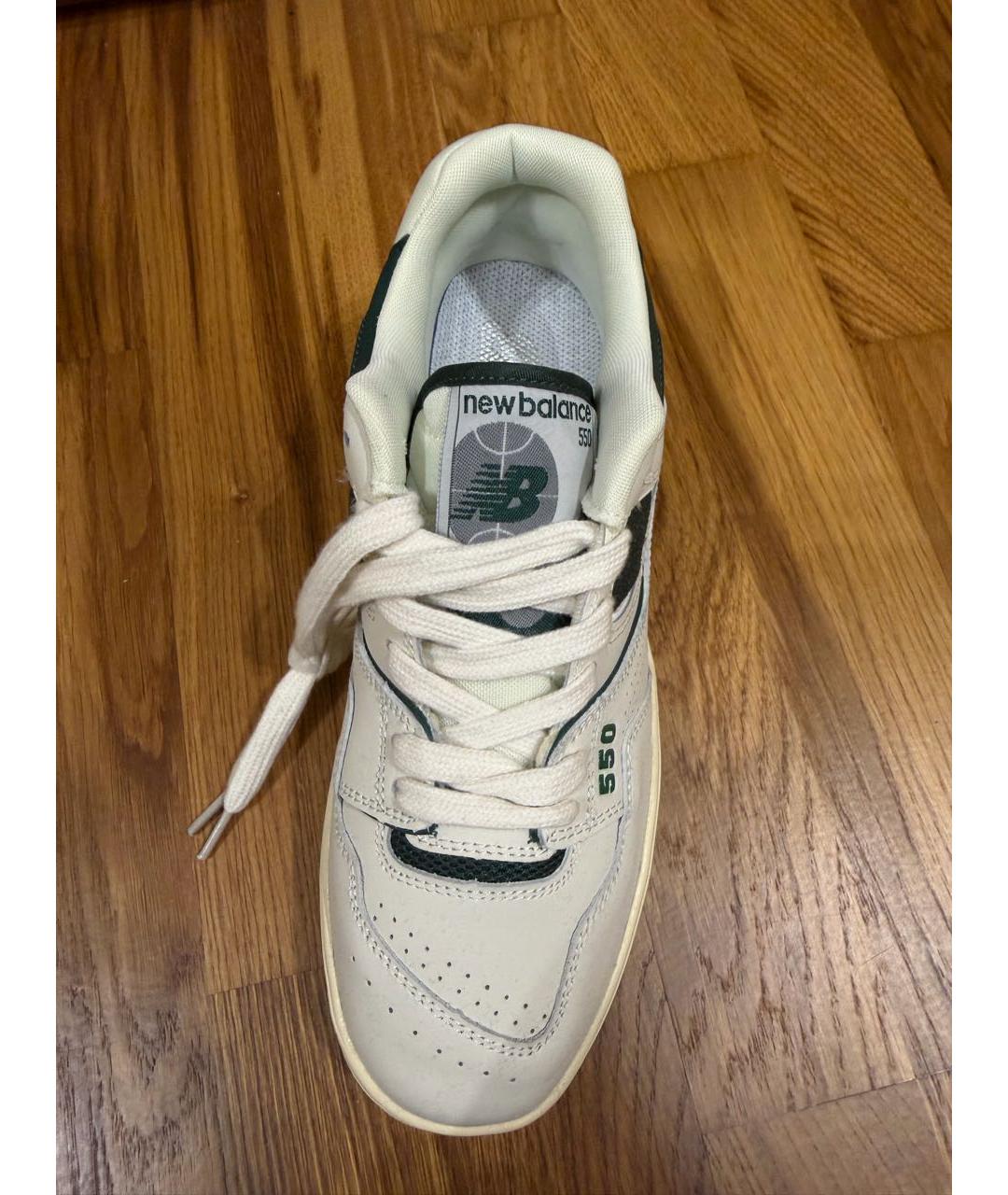 NEW BALANCE Белые кожаные кроссовки, фото 7