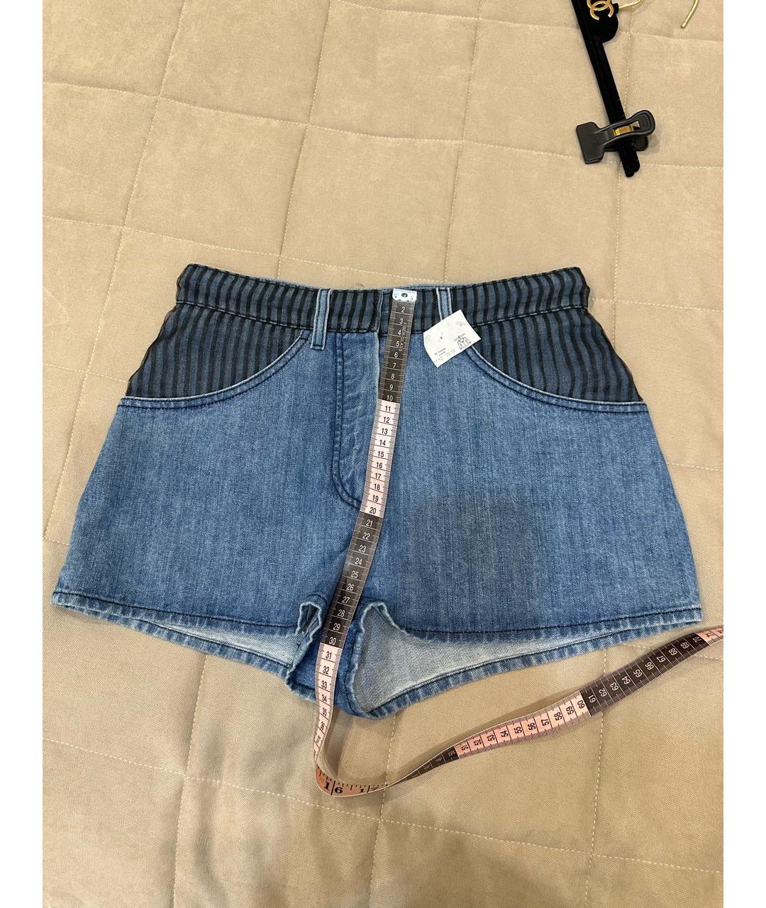 CHANEL Синие шорты, фото 8