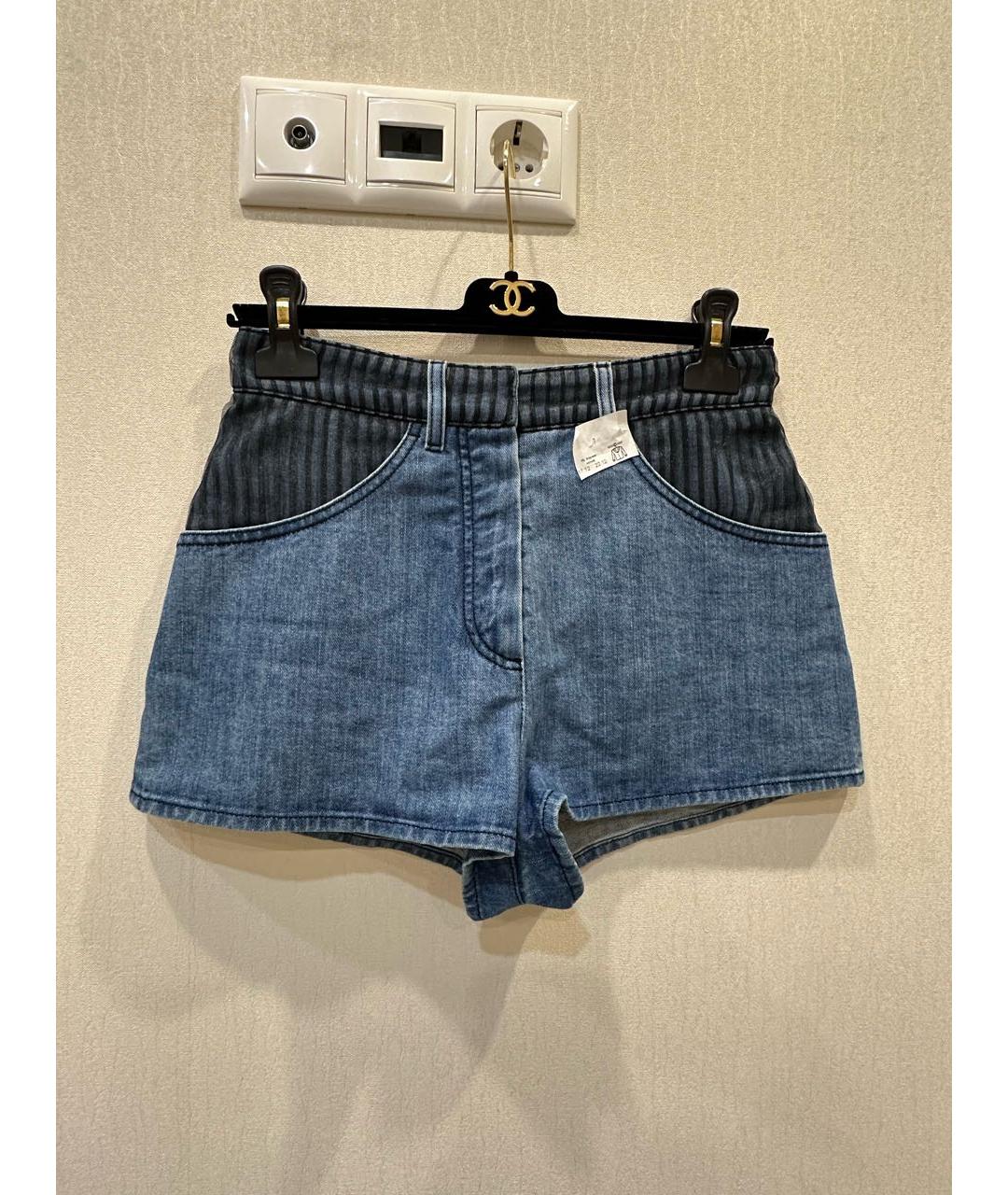 CHANEL Синие шорты, фото 9