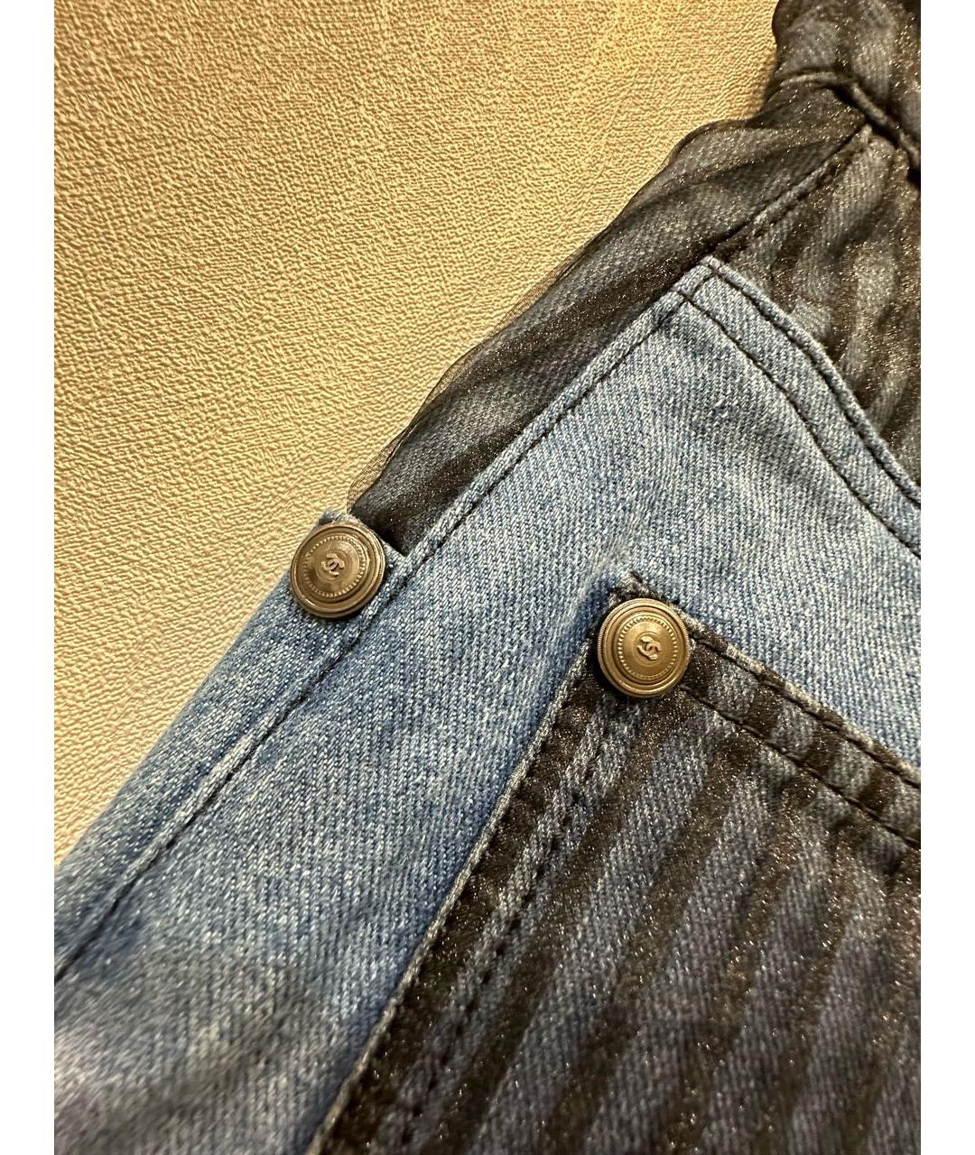 CHANEL Синие шорты, фото 5