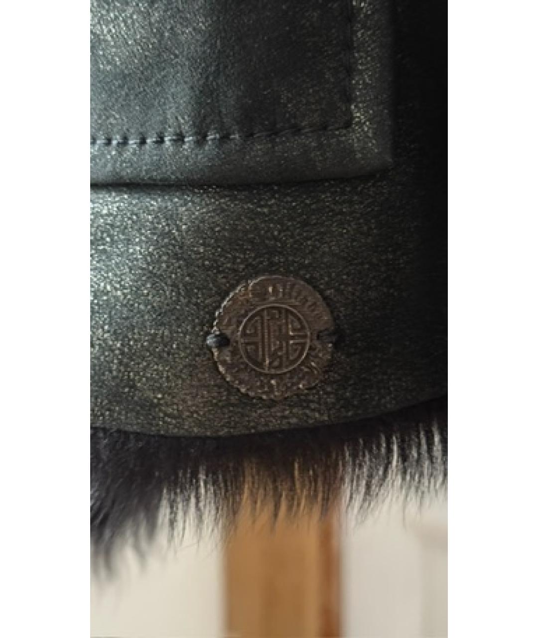 JOHN GALLIANO Черная кожаная дубленка, фото 5