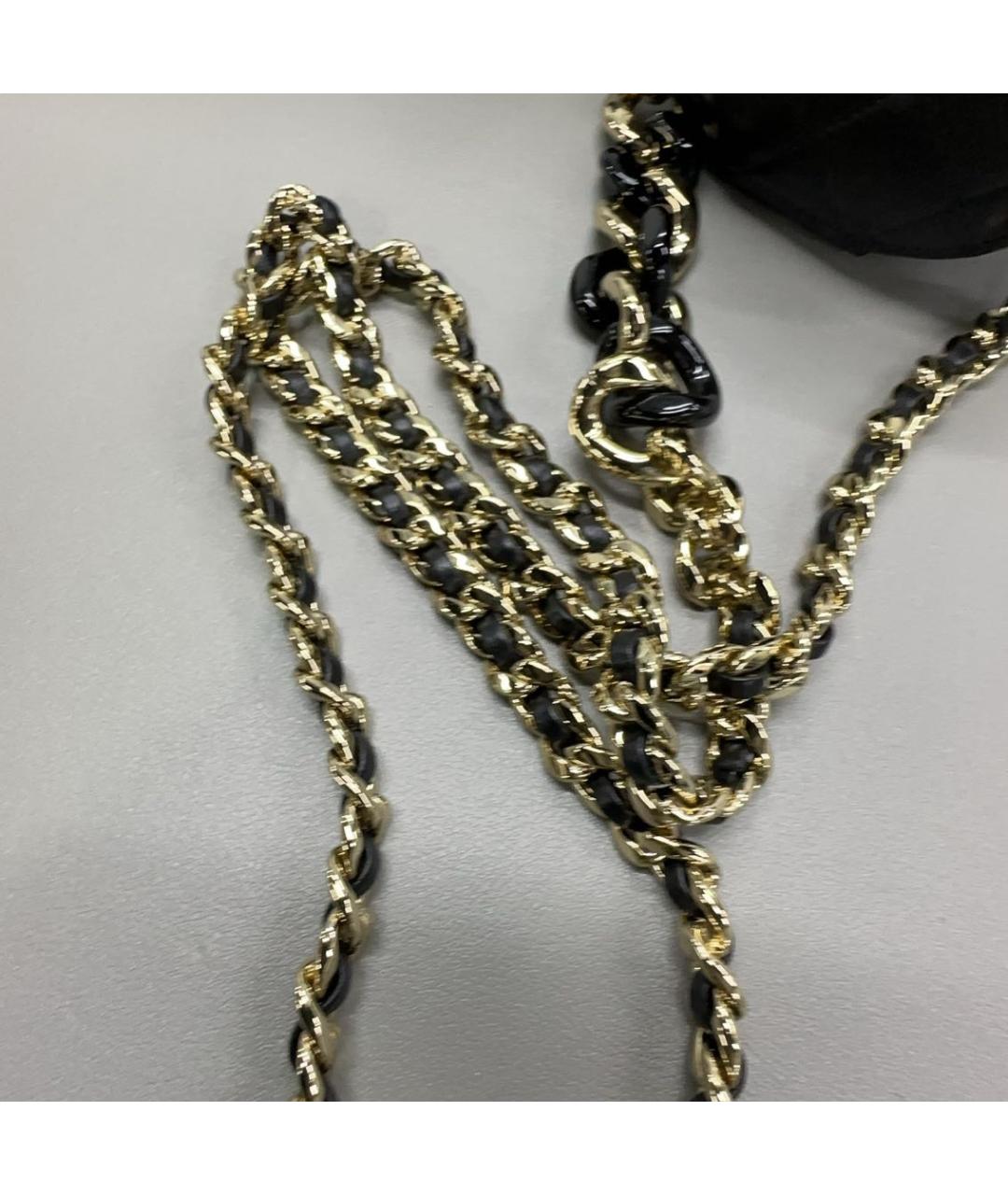 CHANEL Черная кожаная сумка через плечо, фото 6