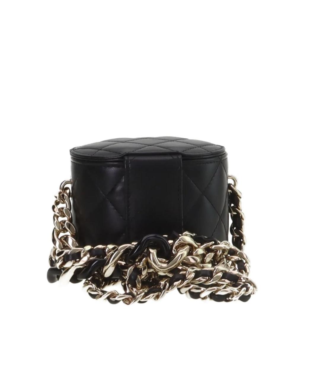 CHANEL Черная кожаная сумка через плечо, фото 3