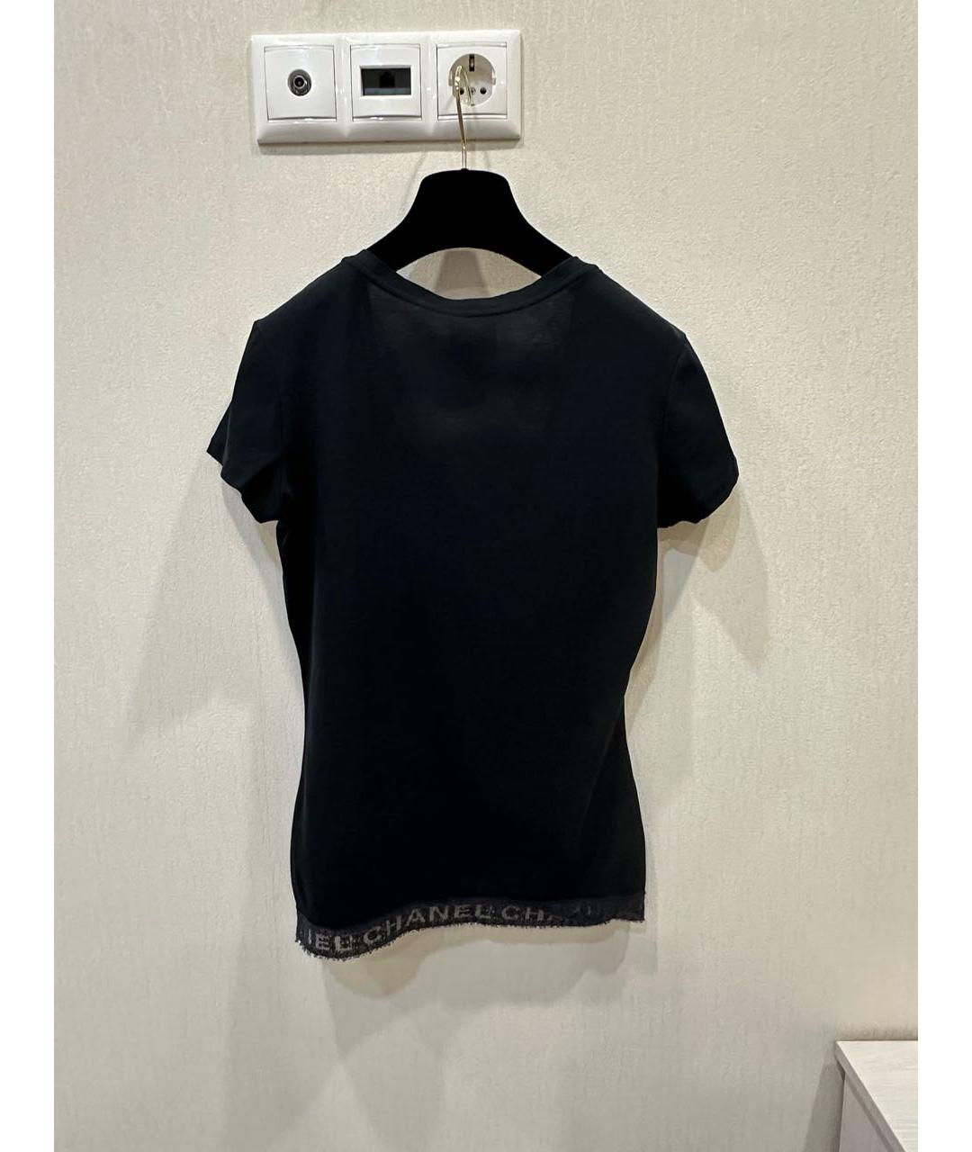 CHANEL Черная футболка, фото 5