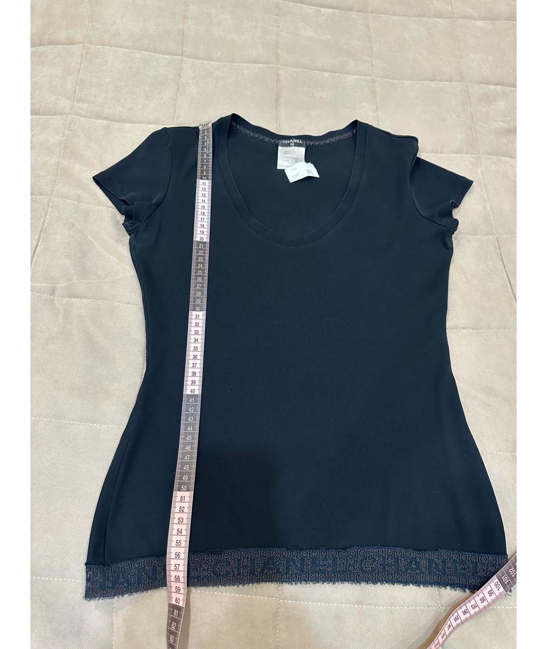 CHANEL Черная футболка, фото 6