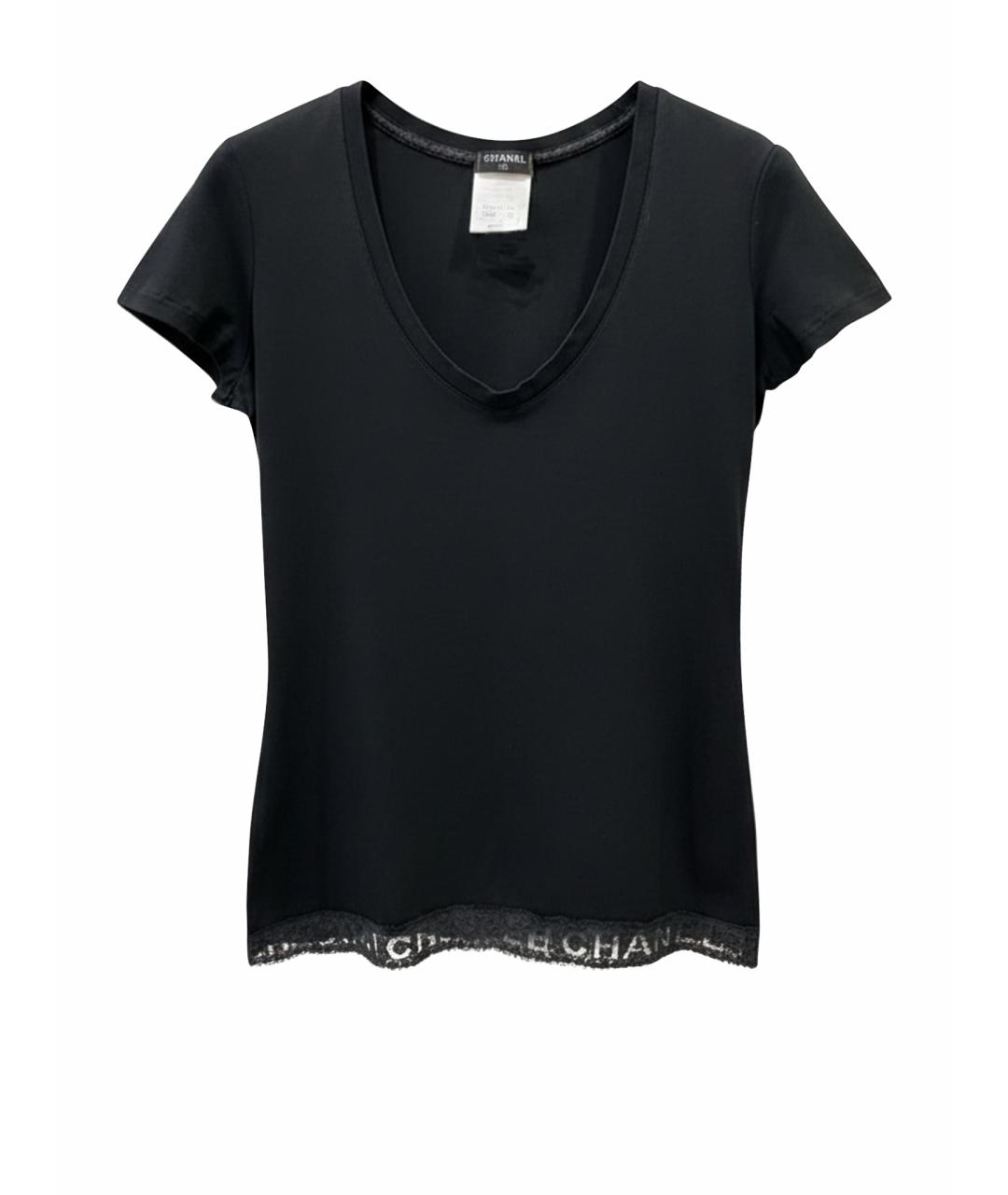 CHANEL Черная футболка, фото 1