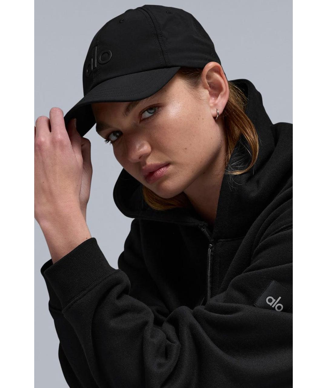 ALO YOGA Черная кепка, фото 4