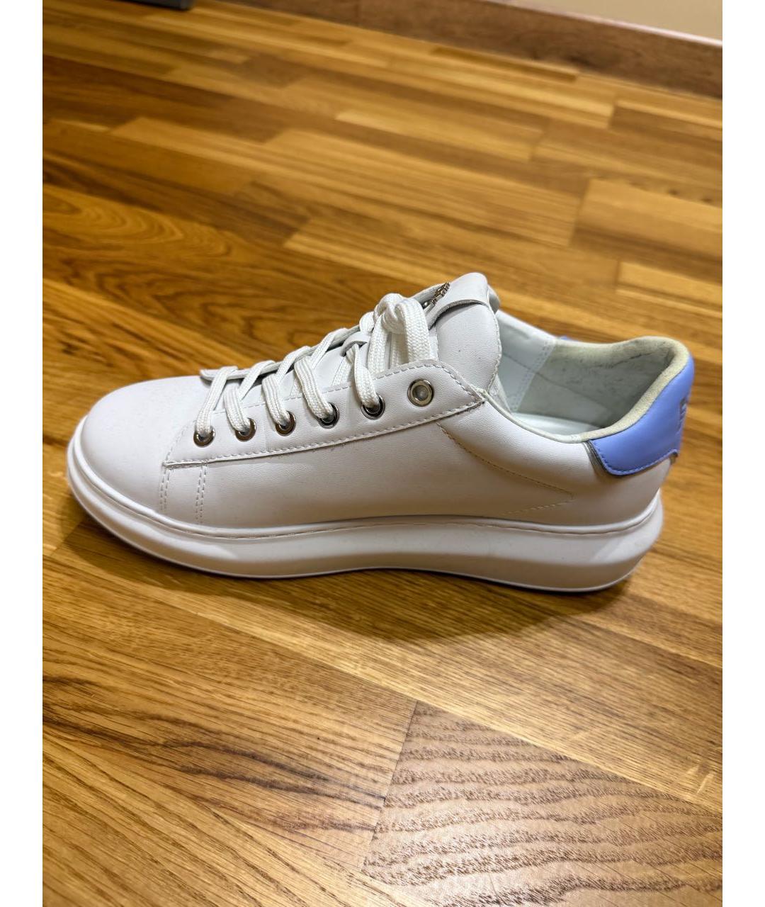 KARL LAGERFELD Белые кожаные кроссовки, фото 2