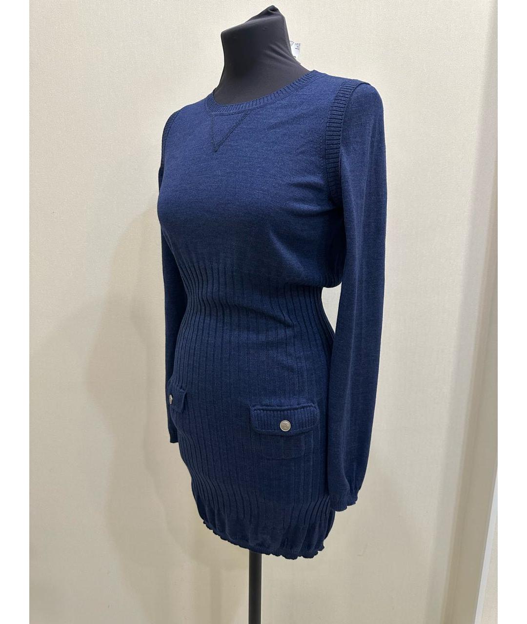 CHANEL Синее повседневное платье, фото 3