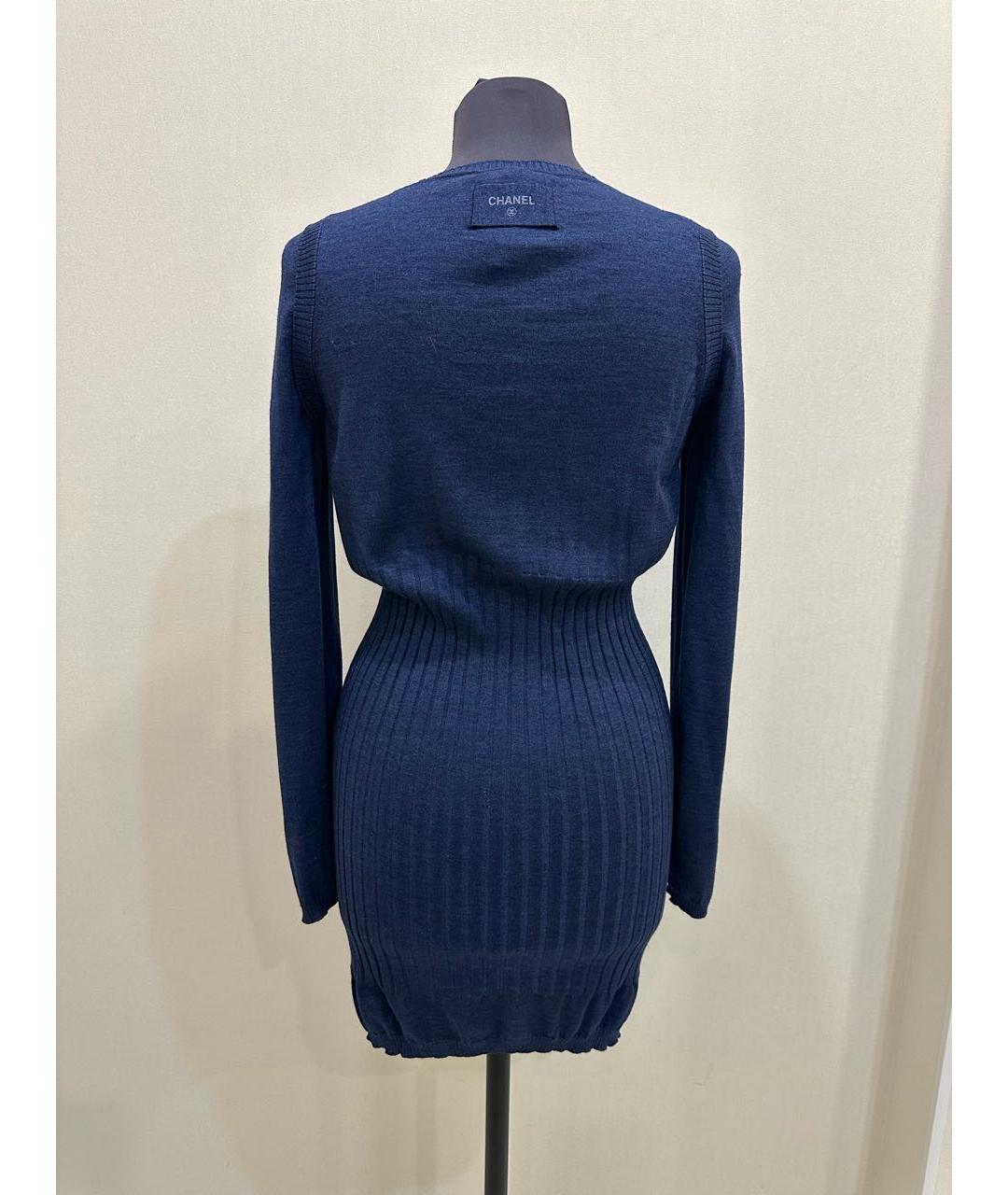 CHANEL Синее повседневное платье, фото 4