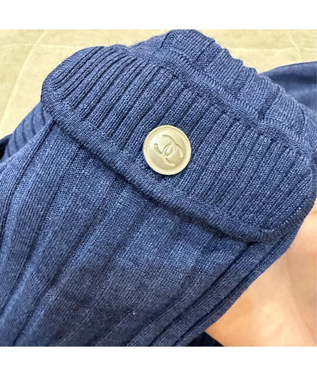 CHANEL Синее повседневное платье, фото 7