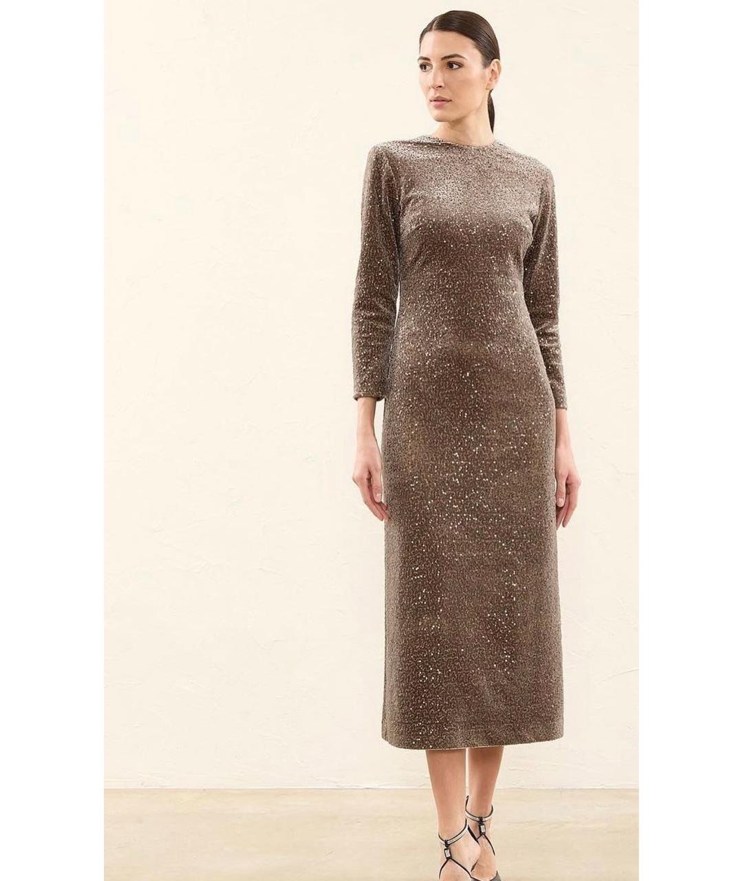 PESERICO Золотое платье, фото 3