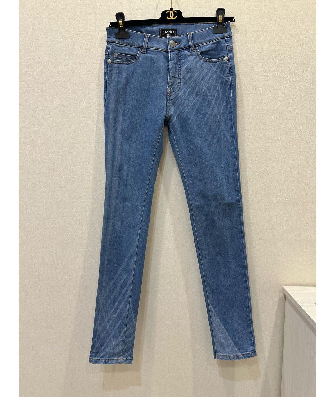 CHANEL Синие джинсы слим, фото 2