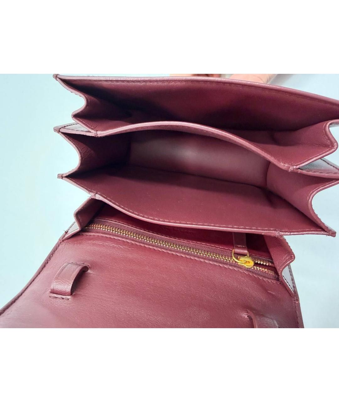 CELINE Фиолетовая кожаная сумка через плечо, фото 4