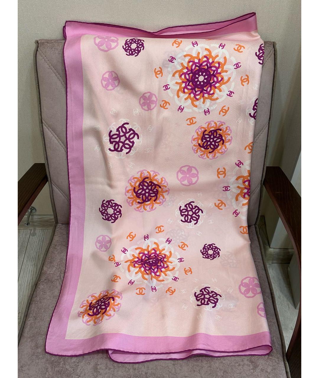 CHANEL Мульти шелковый платок, фото 9