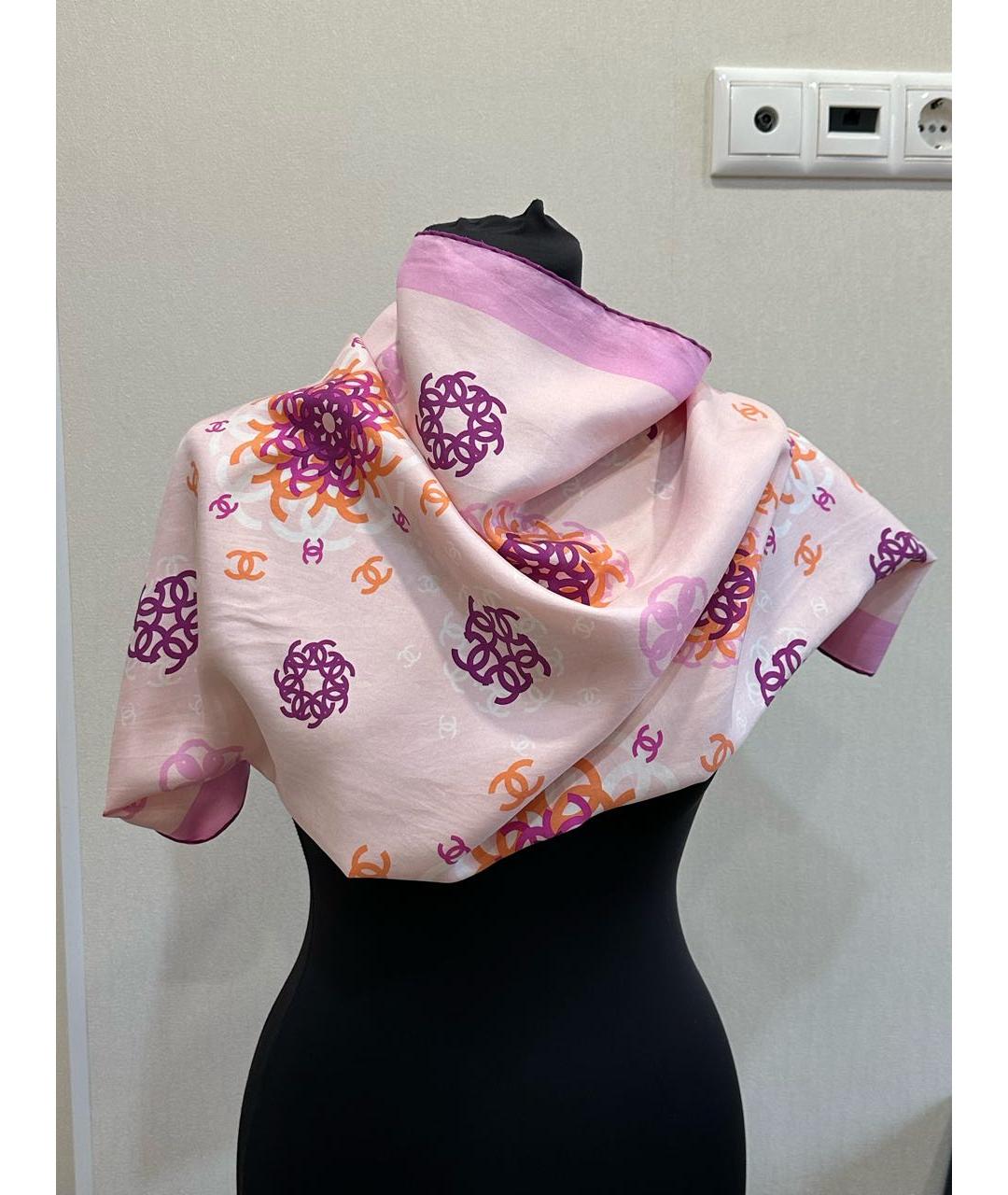 CHANEL Мульти шелковый платок, фото 6