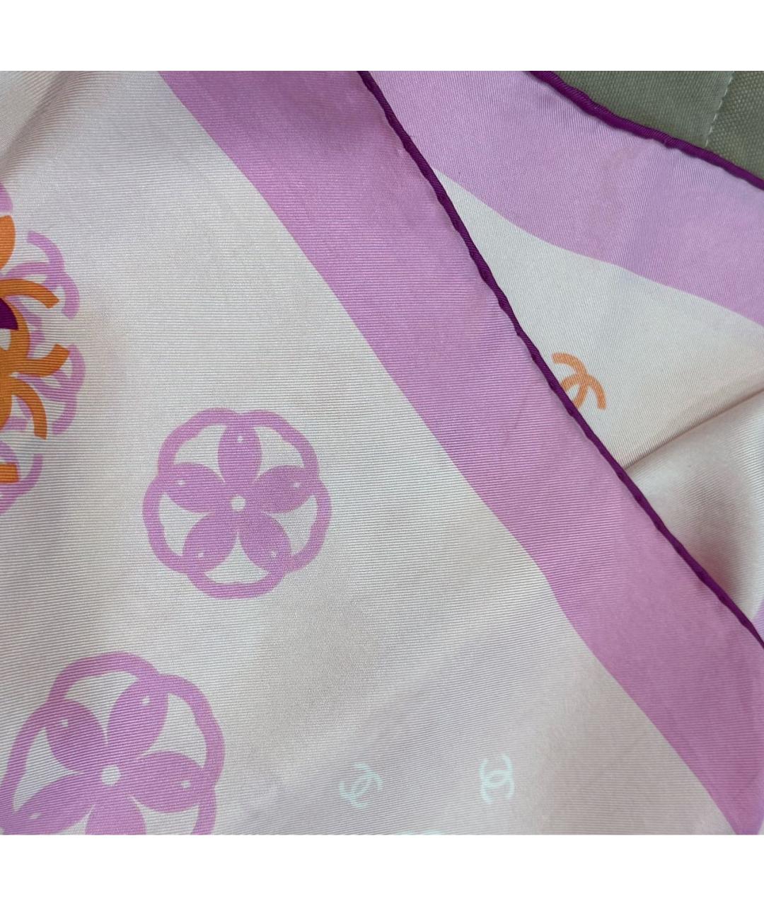 CHANEL Мульти шелковый платок, фото 8