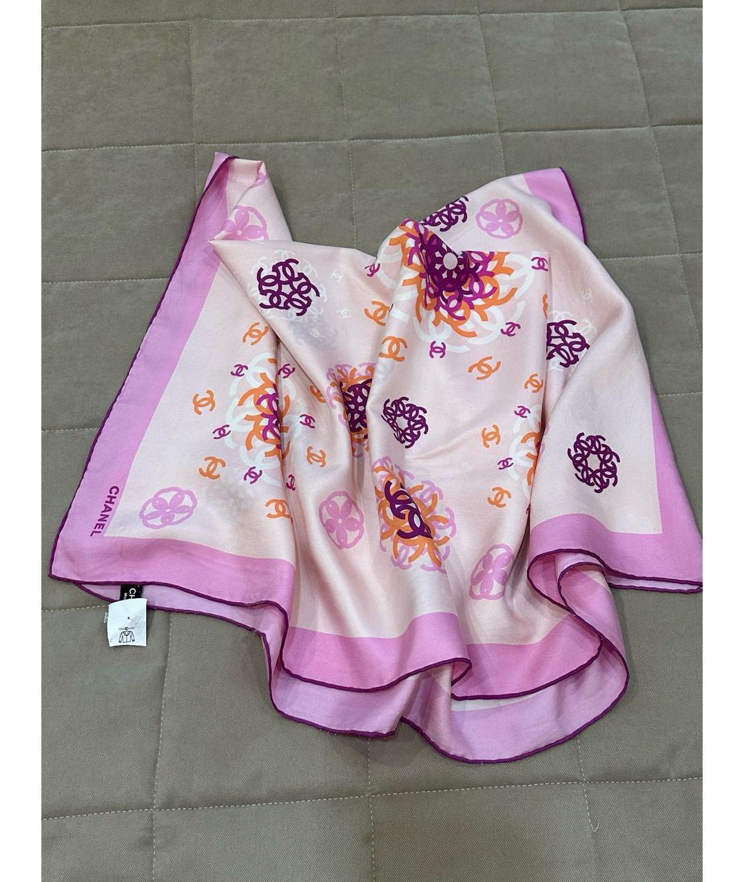 CHANEL Мульти шелковый платок, фото 4