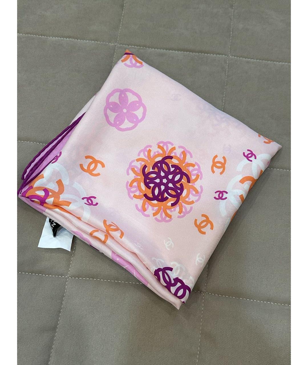 CHANEL Мульти шелковый платок, фото 7