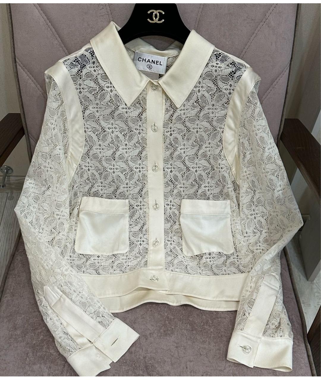 CHANEL Бежевая рубашка, фото 3