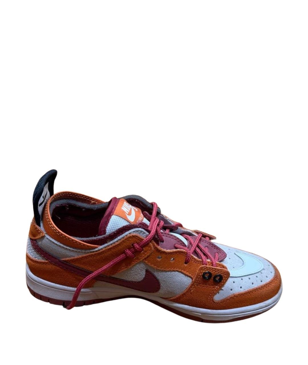 NIKE Оранжевое замшевые кроссовки, фото 1