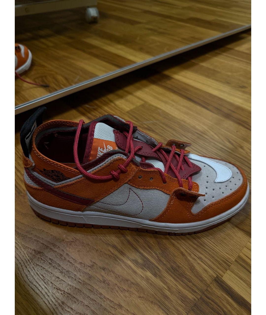 NIKE Оранжевое замшевые кроссовки, фото 6