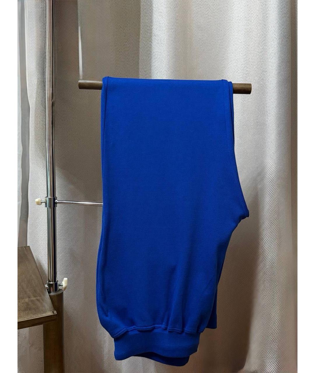 KITON Синие хлопковые повседневные брюки, фото 2