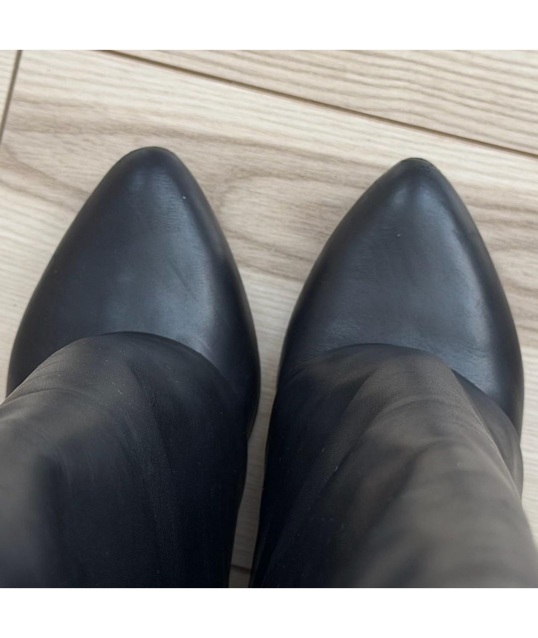 GIVENCHY Черные кожаные сапоги, фото 3