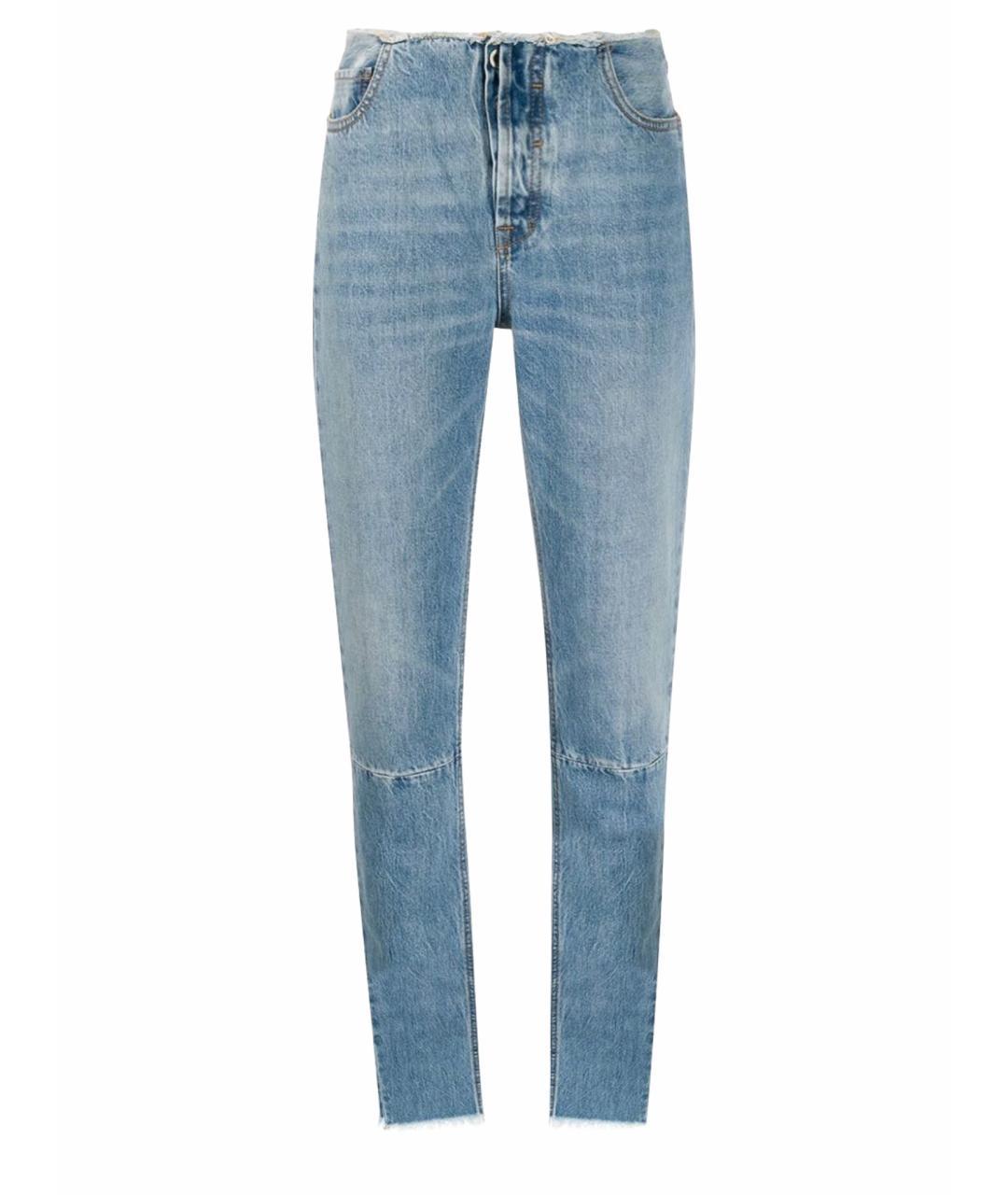 UNRAVEL PROJECT Голубые хлопковые джинсы слим, фото 1