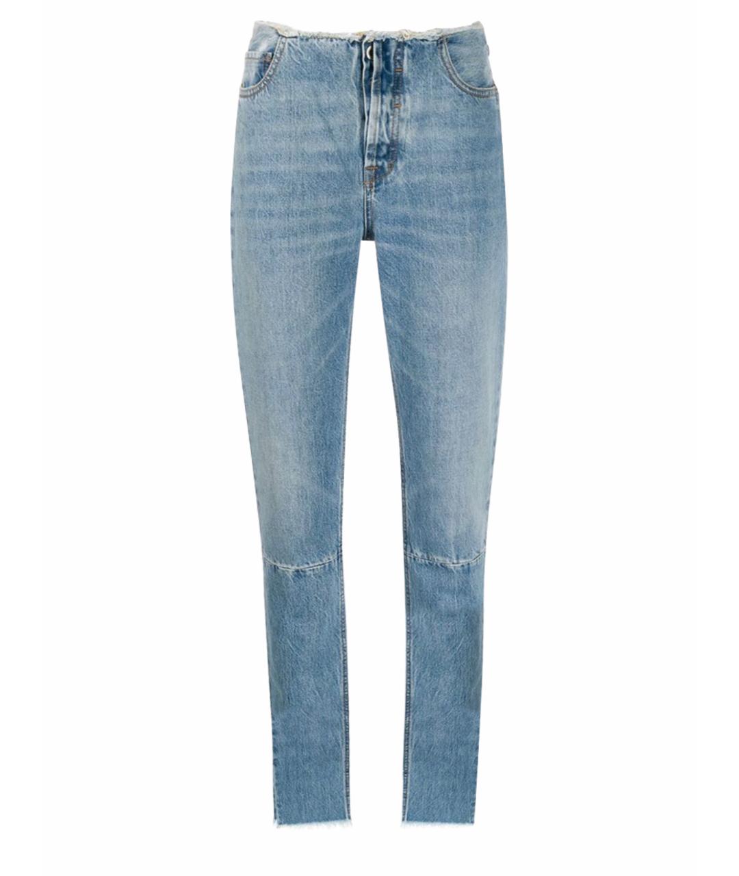 UNRAVEL PROJECT Голубые хлопковые джинсы слим, фото 9