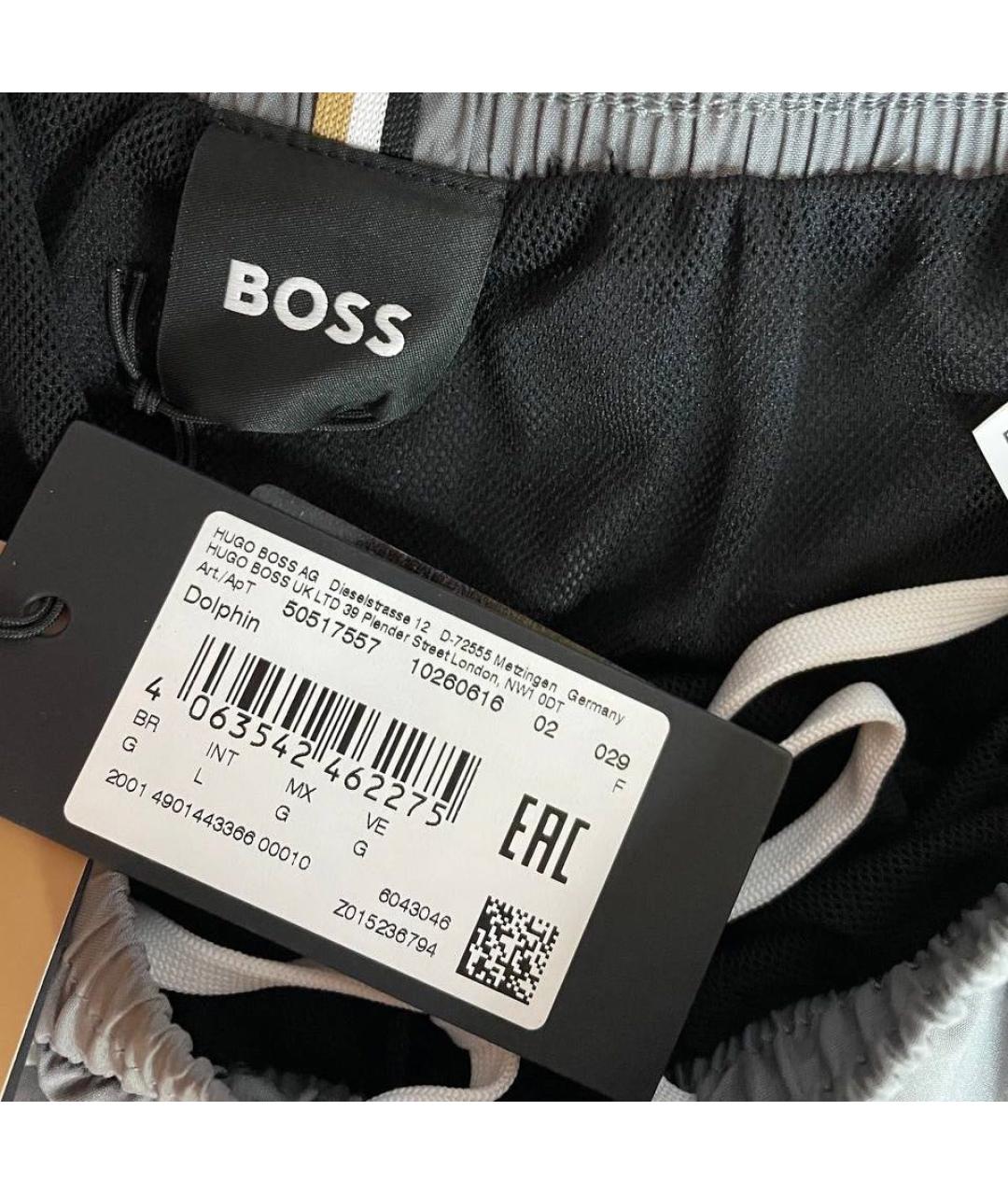 HUGO BOSS Серые шорты, фото 3