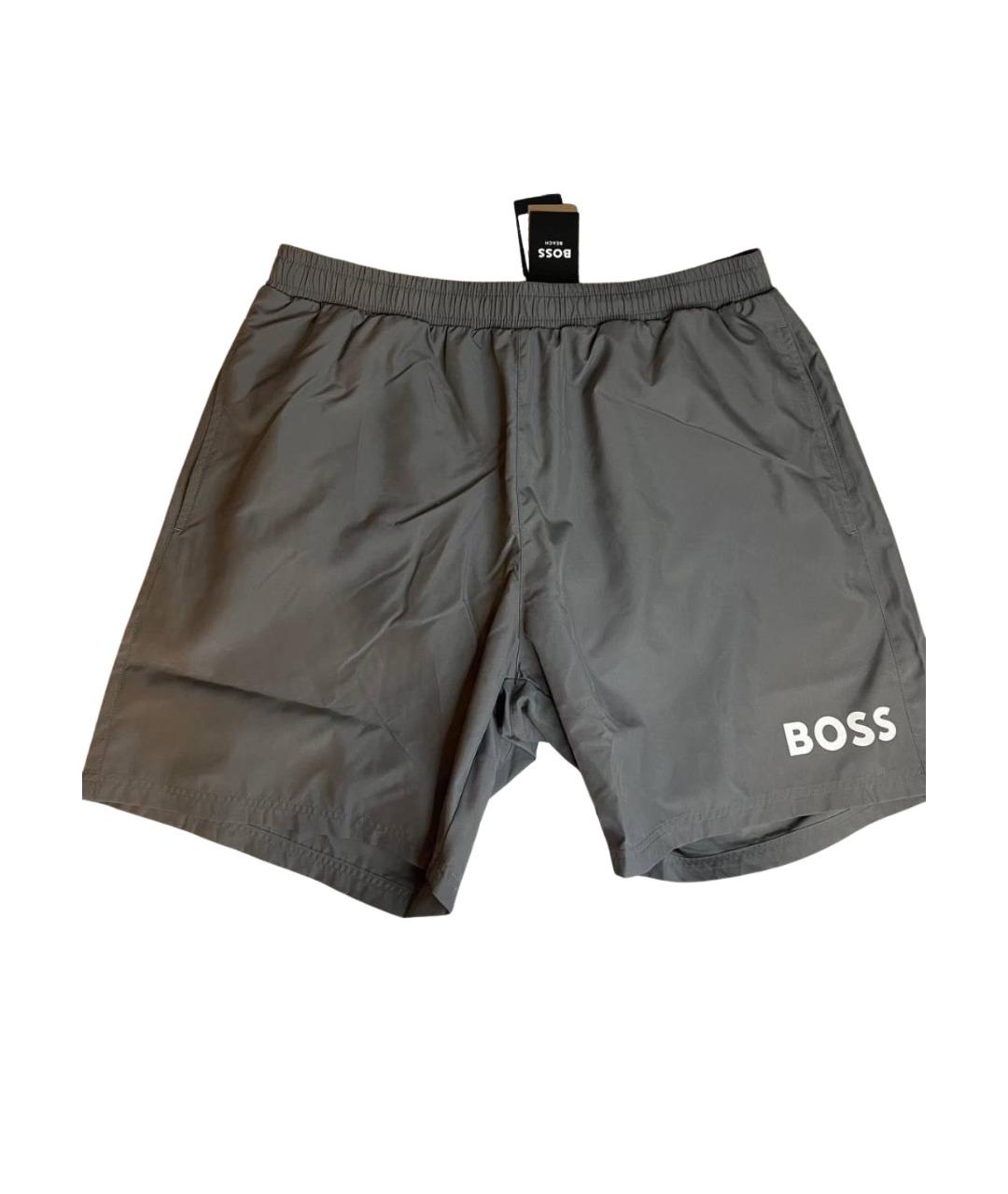 HUGO BOSS Серые шорты, фото 1