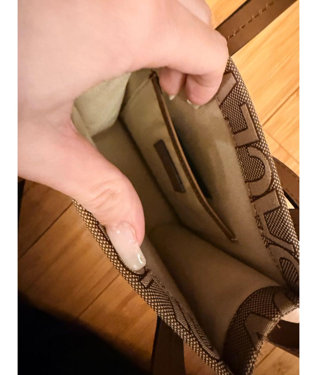 VERSACE Коричневая сумка на плечо, фото 4