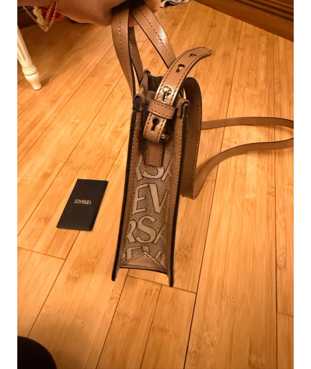 VERSACE Коричневая сумка на плечо, фото 2