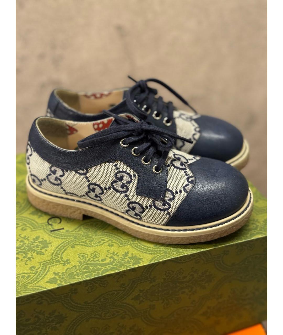 GUCCI KIDS Темно-синие ботинки, фото 5