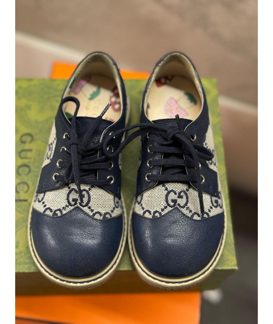 GUCCI KIDS Темно-синие ботинки, фото 2