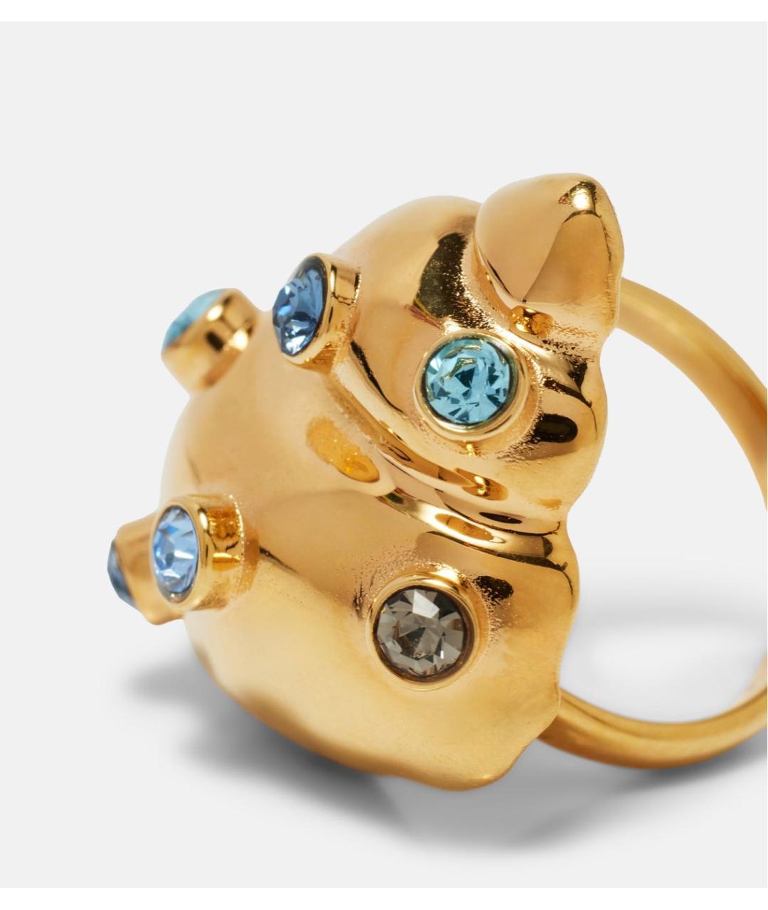 OSCAR DE LA RENTA Золотое металлическое кольцо, фото 2