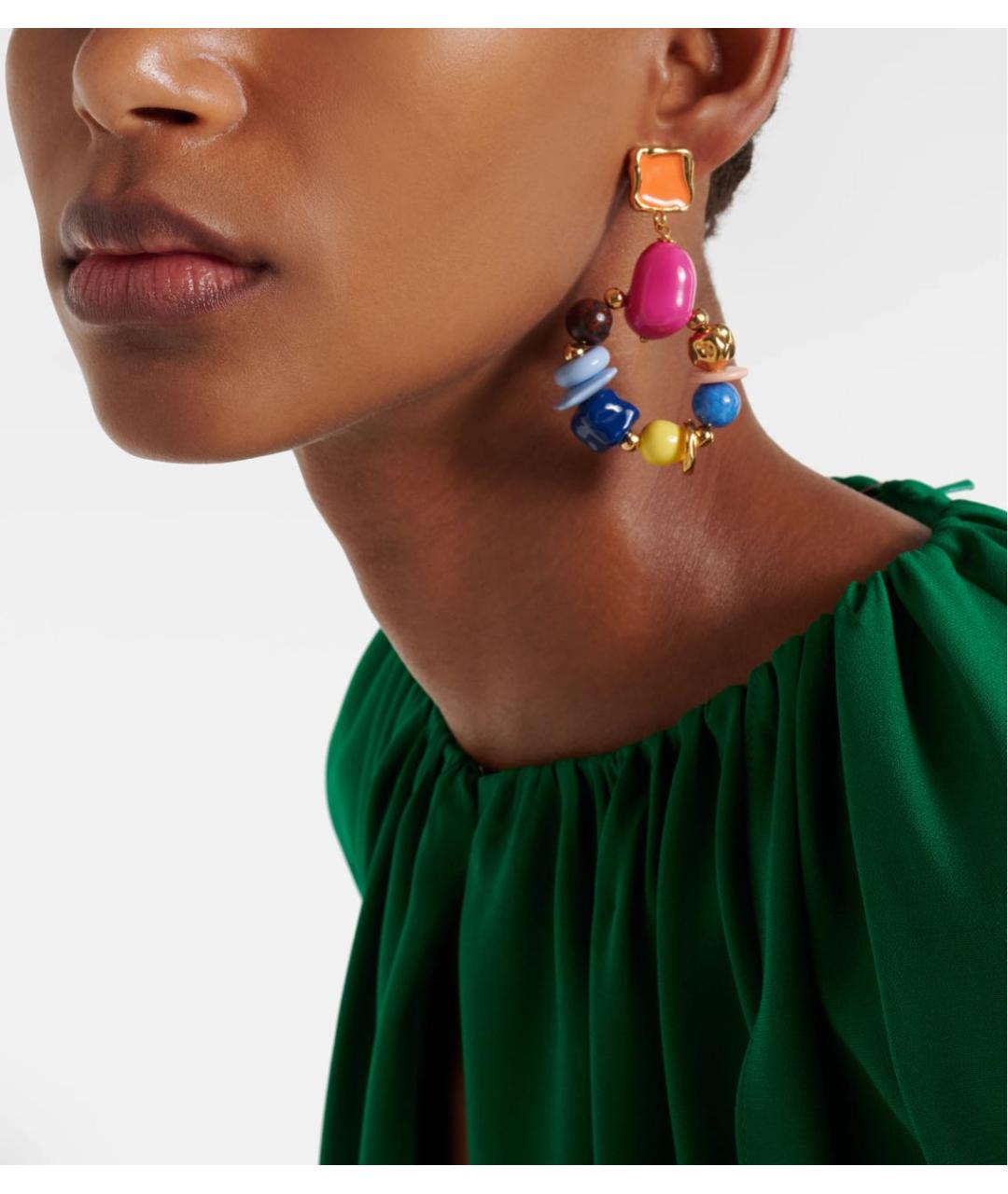 OSCAR DE LA RENTA Мульти металлические серьги, фото 2