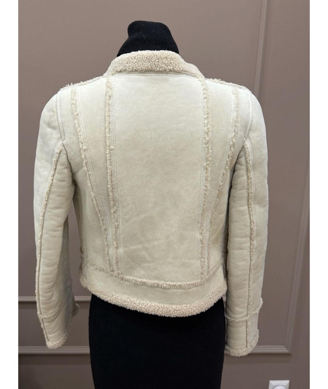 LOUIS VUITTON Бежевая замшевая дубленка, фото 8