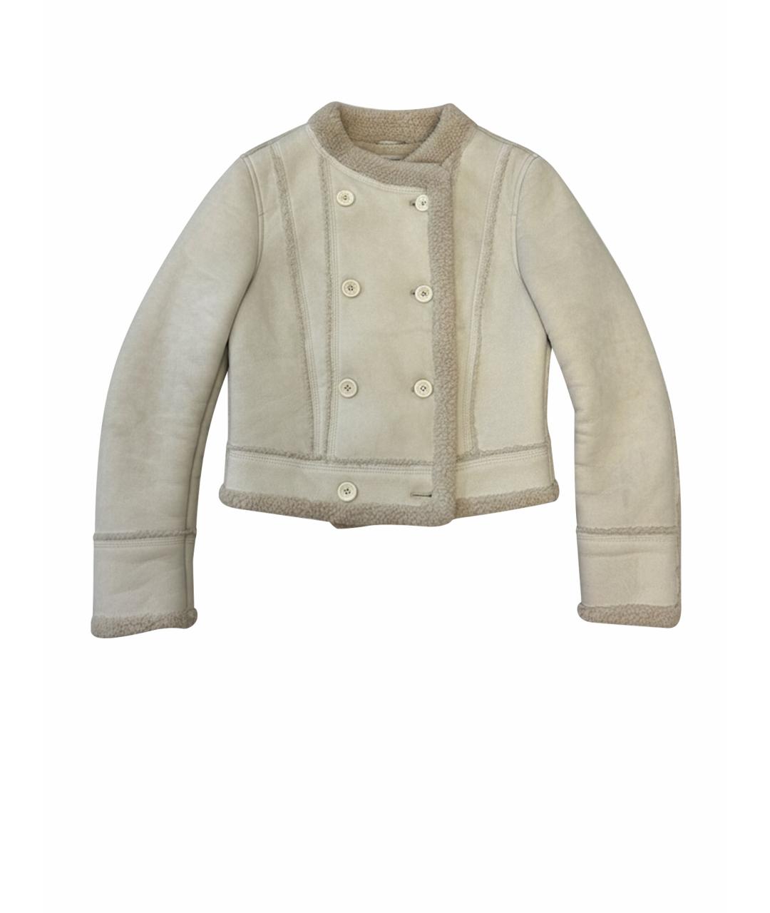 LOUIS VUITTON Бежевая замшевая дубленка, фото 1