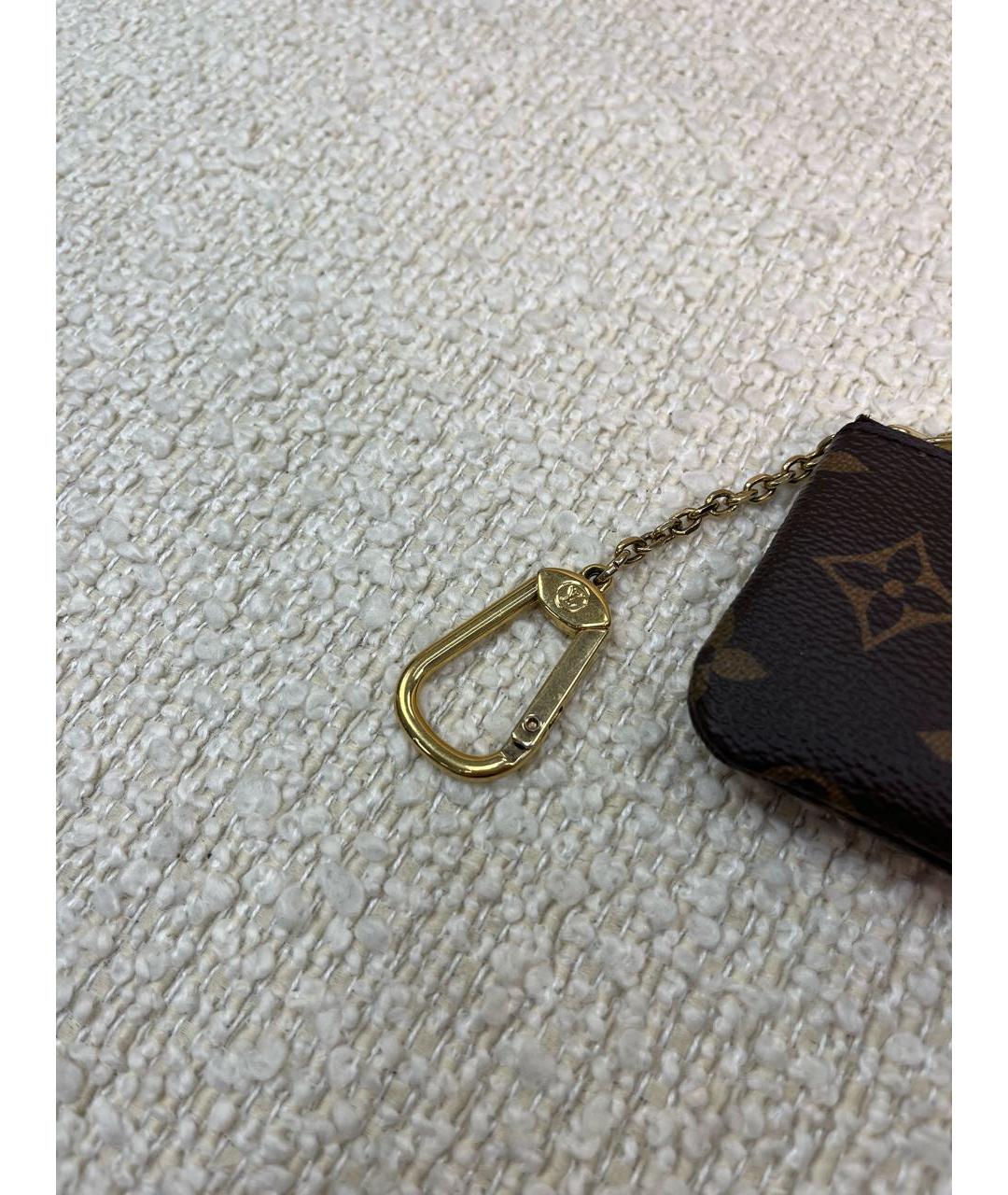 LOUIS VUITTON Коричневая ключница, фото 8