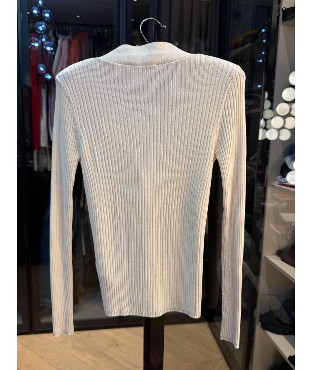 SANDRO Бежевый вискозный кардиган, фото 3