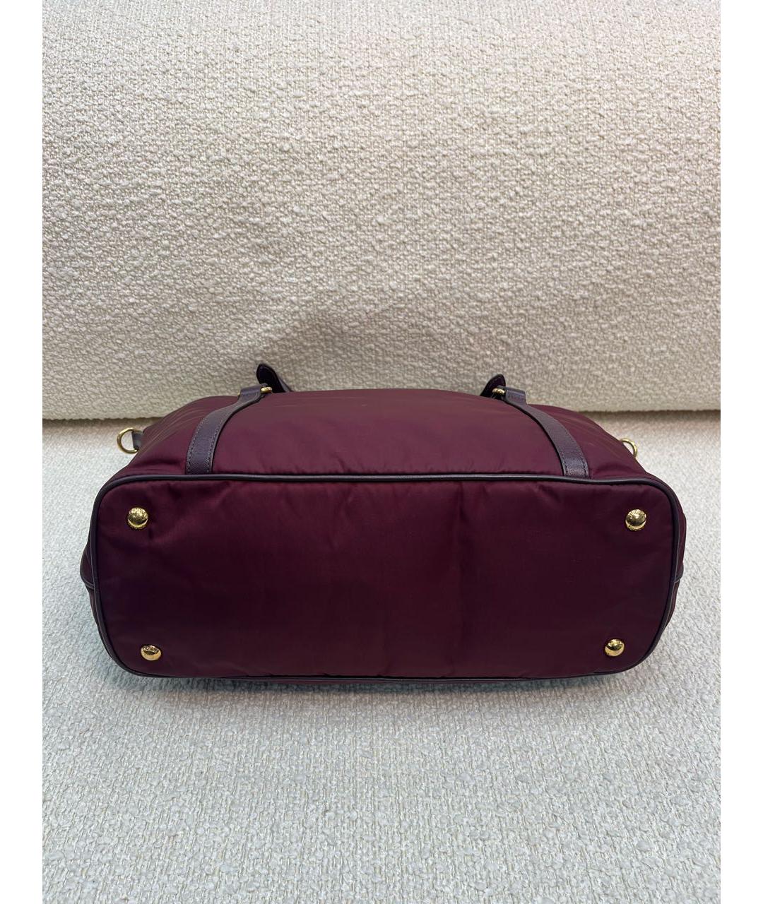 PRADA Бордовая сумка через плечо, фото 6